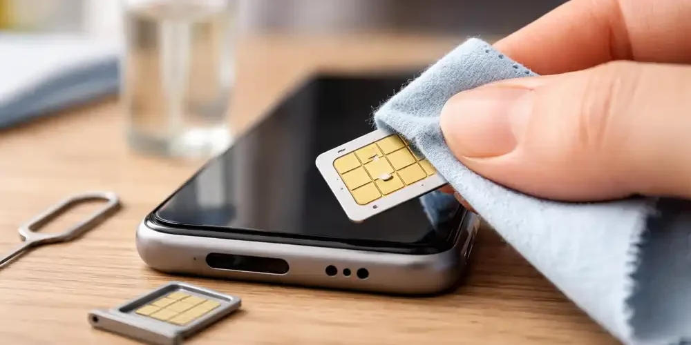 Чем почистить сим карту телефона